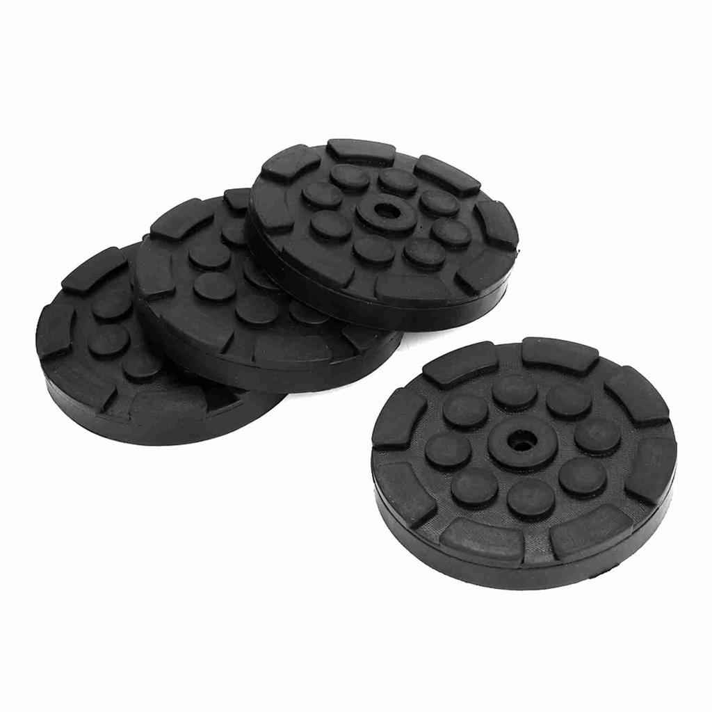 4 Pcs Car Round Rubber Arm Pads Auto Jacking Lift Pads Weightlifter Accessories