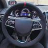 Car Steering Wheel Braid Cover Soft 100% Fit For Cadillac ATS ATS-L 2013- CTS 2014-2017 Car Products Steering Wrap
