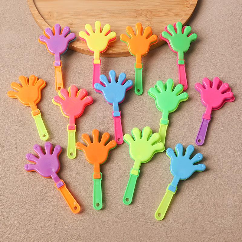 20Pcs Mini Hand Clapper Colorful Cheering Props Kids Birthday Party Favors Goodie Pinata Fillers Toys Wedding Baby Shower Gifts