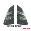 For VW POLO 2011- Rear Windows Triangle Blinds Cover Stickers Exterior Car Window Decoration Car Modification