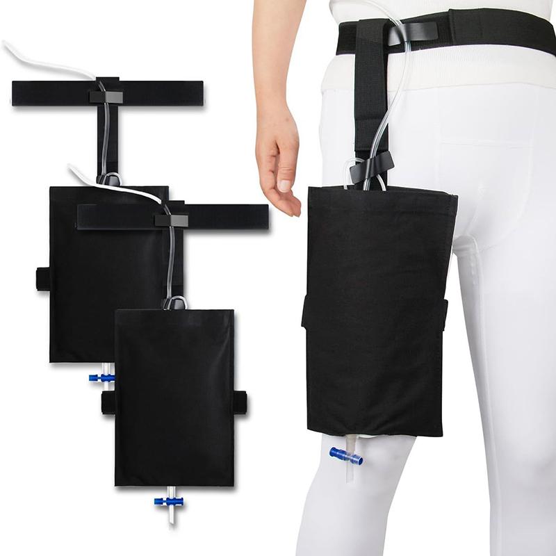 Urinary Drainage Bag External Bladder Ostomy Collection Waist Bag Catheter Urine Leg Bag Holder Fixed Storage Pouch Lightweight