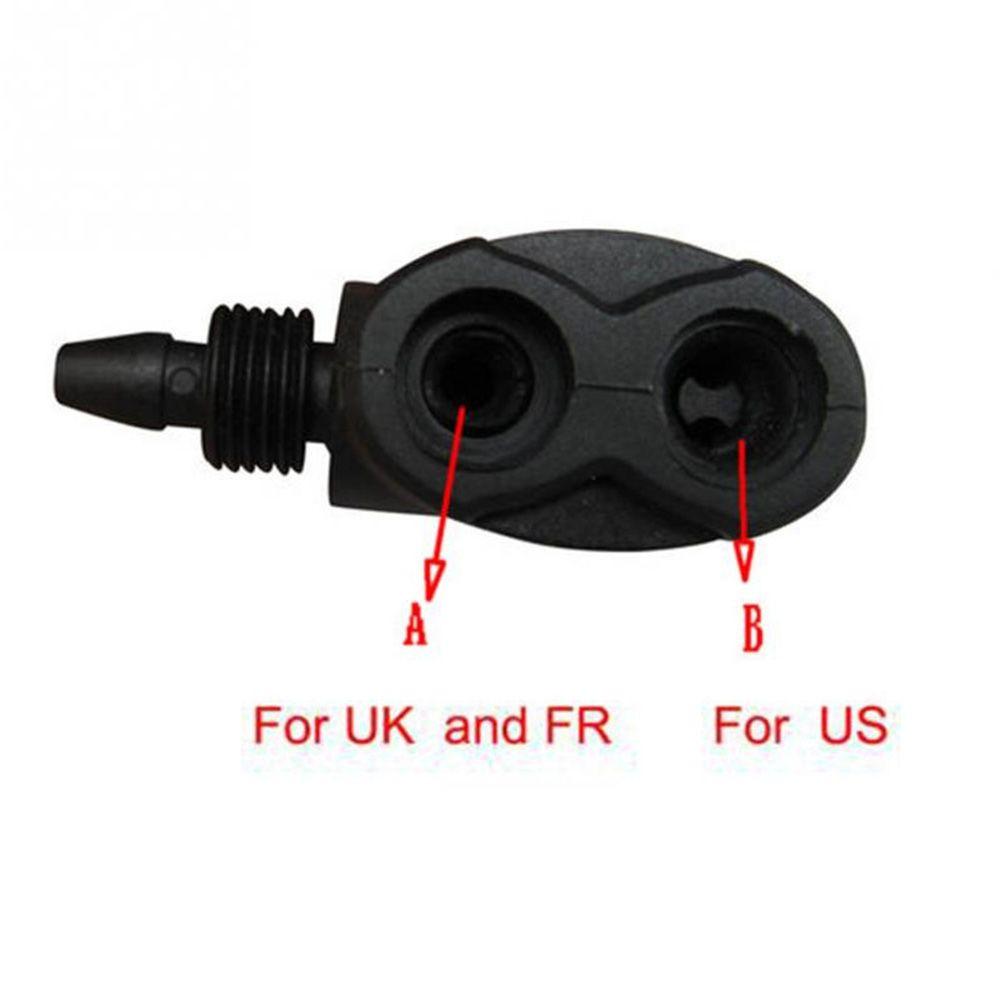 Schrader/Presta Dual Head Pumping Parts Service Valve Convertor Bicycle Pump Nozzle Hose Adapter