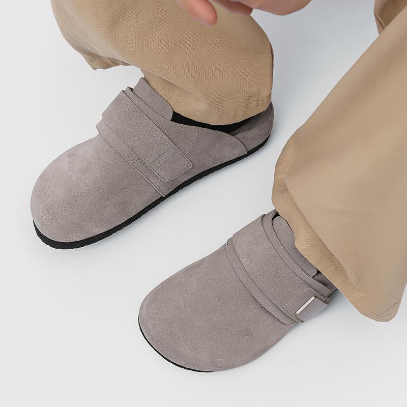 Французские тапочки мужская верхняя одежда сумка голова Мюллер мода ленивый Бокен сумка голова тапочки 59901 серый-J