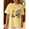 New Letter Printed Top Western Style New Fashion Casual Loose Print Letters T-shirt Top