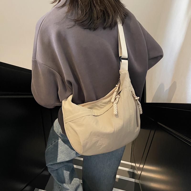 Сумка хобо женская сумка через плечо большая вместительная сумка через плечо однотонная спортивная сумка