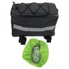 Bike Rear Rack Bag Waterproof Reflective Large Capacity Bicycle Back Rack Carrier with Rain Cover