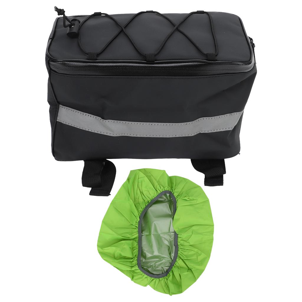 Сумка для заднего багажника велосипеда, водонепроницаемая, светоотражающая, большой емкости, с чехлом для дождя