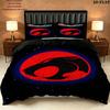 Thundercats Pattern Bedding Quilt Set Quilt Cover Pillowcase Home Birthday Gift(1 * duvet cover + 2 * pillowcase, without core)