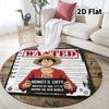 One Piece Round Area Rug Carpet Rug For Living Room Bedroom Sofa Playroom Decor Nonslip Floor Mat