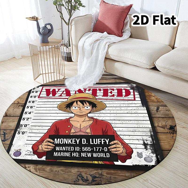 One Piece Round Area Rug Carpet Rug For Living Room Bedroom Sofa Playroom Decor Nonslip Floor Mat