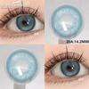 Eyeshare Colored Contact Lenses 2pcs Hybrid Eyes for Brown Iris Natural Yearly Lens 14.2mm Soft Contact Lenses