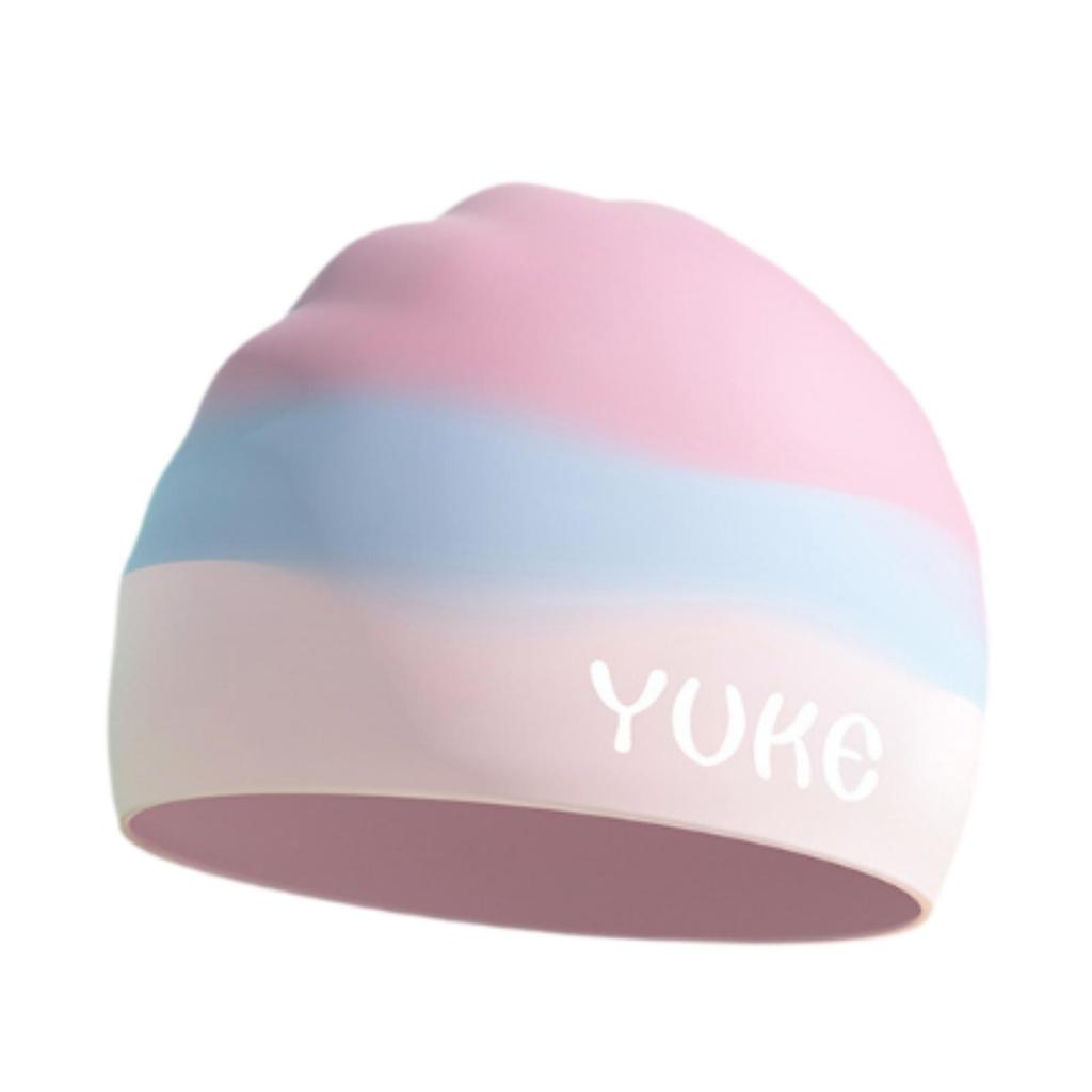 Шапочка для плавания для детей, Водонепроницаемый силиконовый слой, Шапочка для плавания для мальчика, девочки, подростка, Легкая и удобная