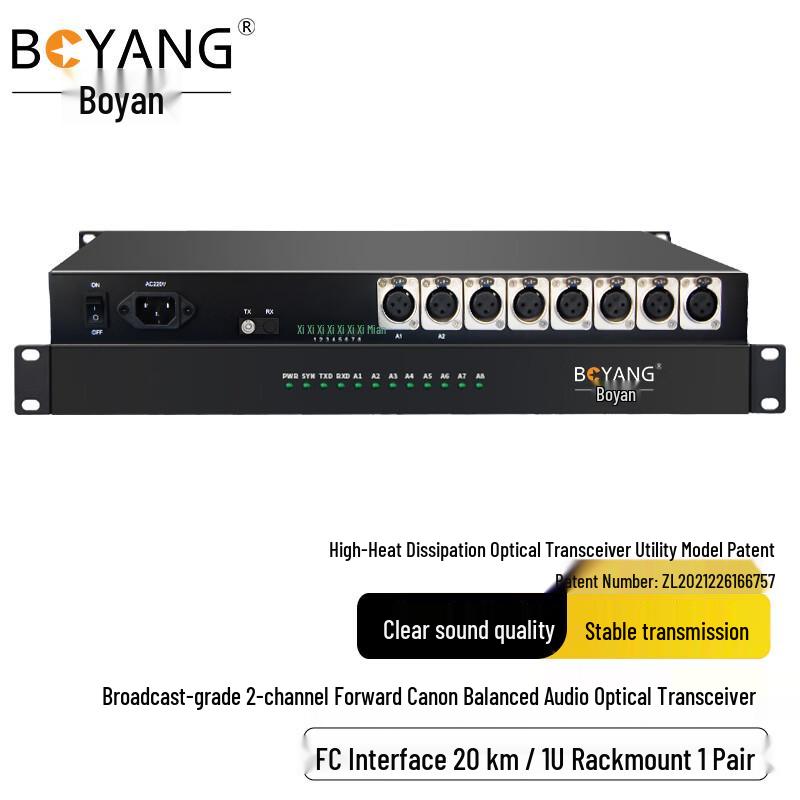 BOYANG Fiber Optic Audio & Video Transceivers