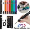 2PCS 510 Thread Battery Cart Pen Adjustable Voltage Electric Soldering Iron with USB Charger Cable Solder Repair Tools