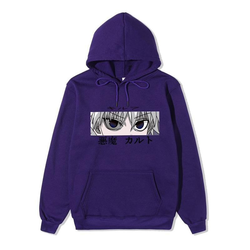 Японские аниме-толстовки Hunter X Hunter Full-time Hunter Print Sweater Мужская и женская толстовка с капюшоном