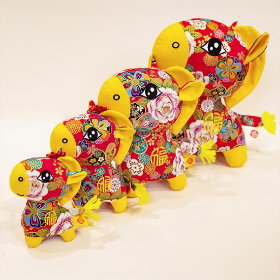 Плюшевый кулон в национальном стиле для года Лошади - Фестивальный подарок на удачу и настольное украшение