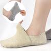 1 Pair Autumn Winter Faux Cashmere Thermal Boat Socks Invisible Solid Color Low Cut Socks Silicone Non-Slip Heel Short Socks Outdoor Winter