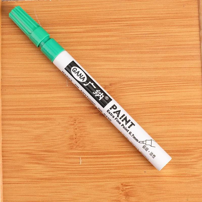 1 Pc 0.7mm Waterproof Paint Markers Automotive Metal Wood Writing Fabric DIY Paint Oil Based White Black Permanent Paint Markers