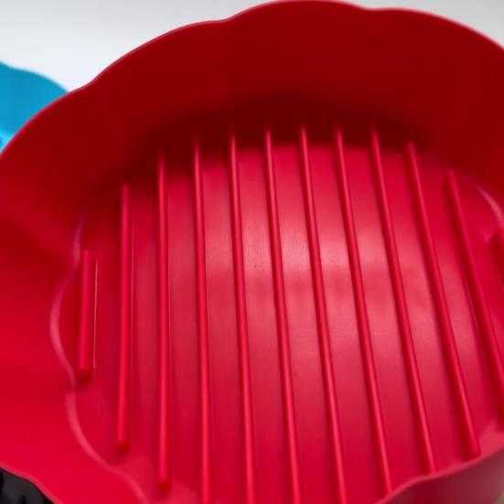 Силиконовый вкладыш для аэрофритюрницы, противень для выпечки, термостойкая форма для пиццы, аксессуар для корзины аэрофритюрницы