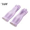 Waterproof Dishwashing Gloves Extended Gloves, Anti-slip Grip Natural Latex Elbow Length for Women Protective Durable Cleaning Laundry And Gardening