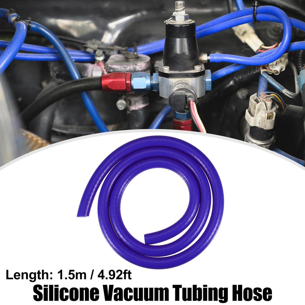 X AUTOHAUX Silicone Vacuum Tube Hose Line, Heat Resistant Hose, Vacuum Hose, Silicone Vacuum