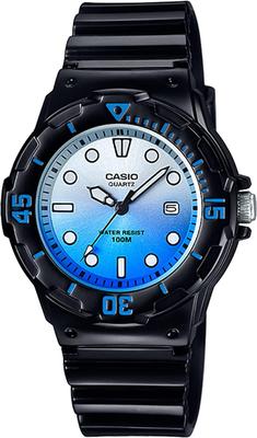 Casio Аналоговые часы для детей, дешевые Casio, глянцевый черный x синий металлик, зарубежная модель LRW-200H-2EV, женские [Товар]