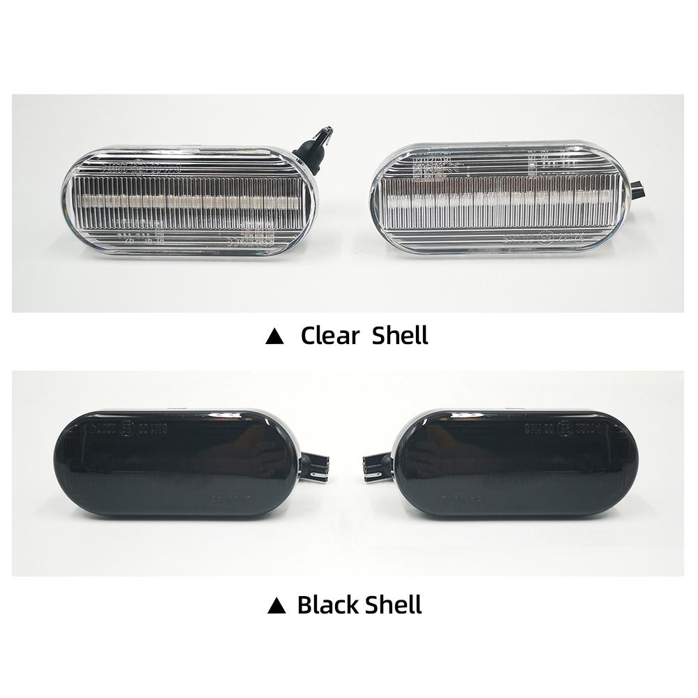 2 Pcs Led Dynamic Side Marker Turn Signal Light Sequential Blinker Light for Volkswagen VW Bora Golf 3 4 Passat 3BG Polo SB6