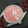 VINTAGE REFURBISHED SEIKO 5 AUTOMATIC JAPAN MENS RED COLOR DIAL WATCH a440341-4 Sk-a440341