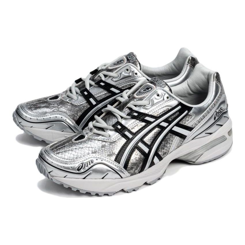 Asics Kiks X Gel-1090 V1 Fabric Synthetic Leather Transformation Blade Low-Top Lifestyle Sneakers Unisex Sneakers Liquid-Silver 1203A214-020