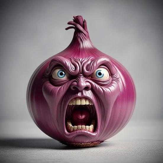 Screaming Vegetables Figurine Resin Emotional Veggies Ornament Evil Screaming Carrot