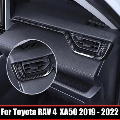 Для Toyota RAV4 RAV 4 XA50 -2024 внутренняя накладка на дефлектор кондиционера приборной панели Наклейка на полосу центральной консоли Аксессуары