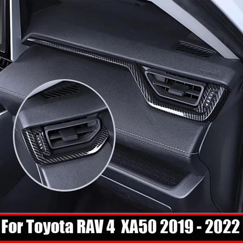 Для Toyota RAV4 RAV 4 XA50 -2024 внутренняя накладка на дефлектор кондиционера приборной панели Наклейка на полосу центральной консоли Аксессуары