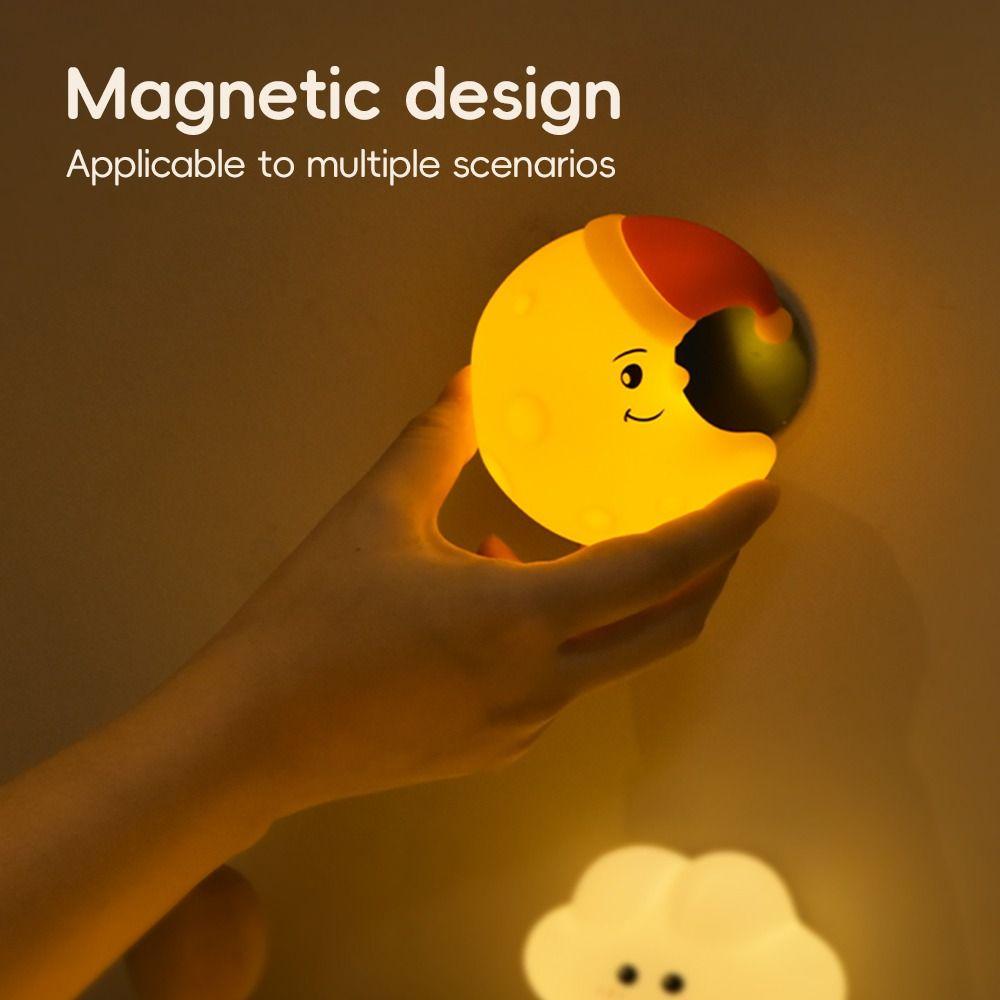 Silicone Wall Lamp Star Cloud Moon Beside Lamp New Nursery Wall Night Light Bedroom