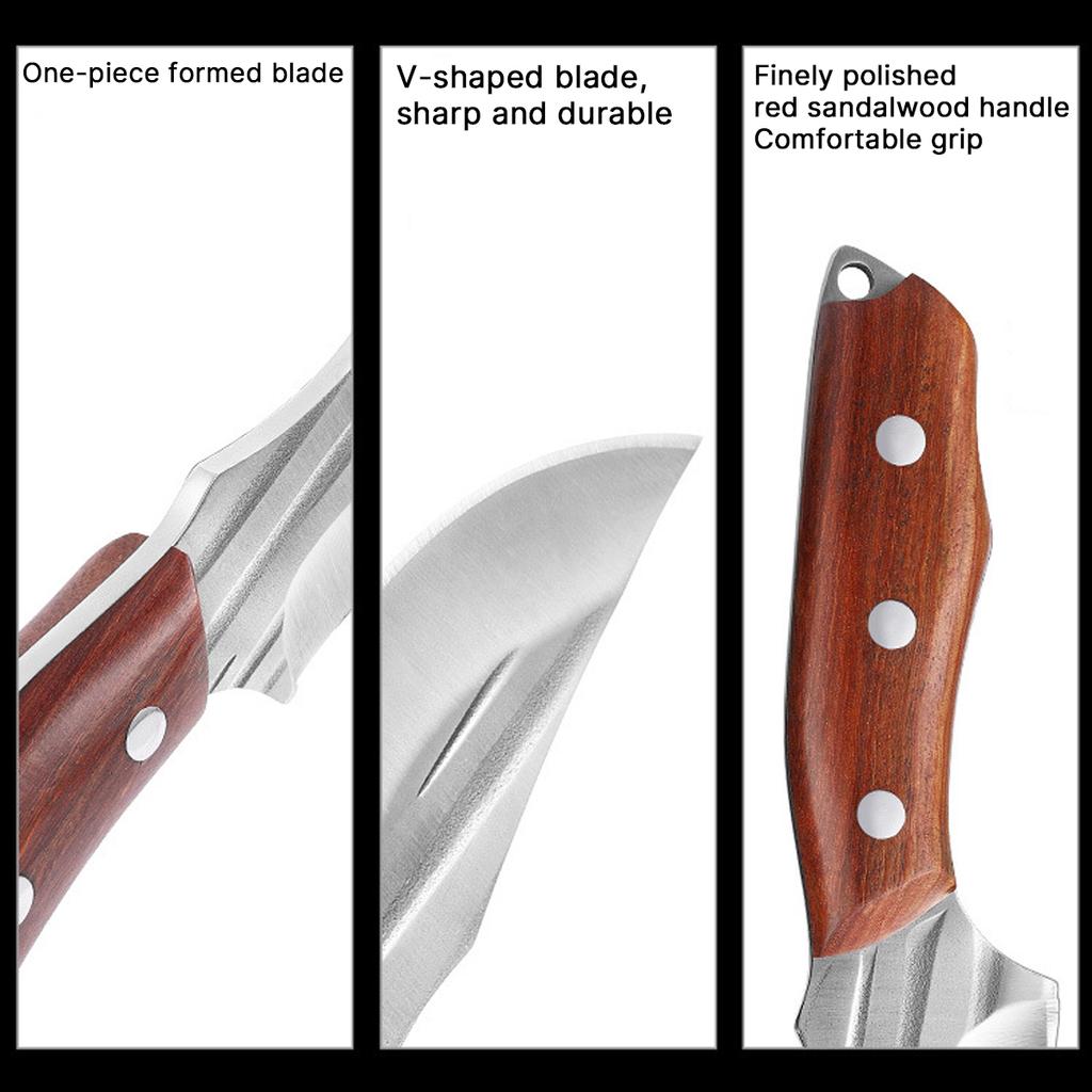 Кованый обвалочный нож из нержавеющей стали, бытовой многоцелевой нож для нарезки, нож для убоя рыбы