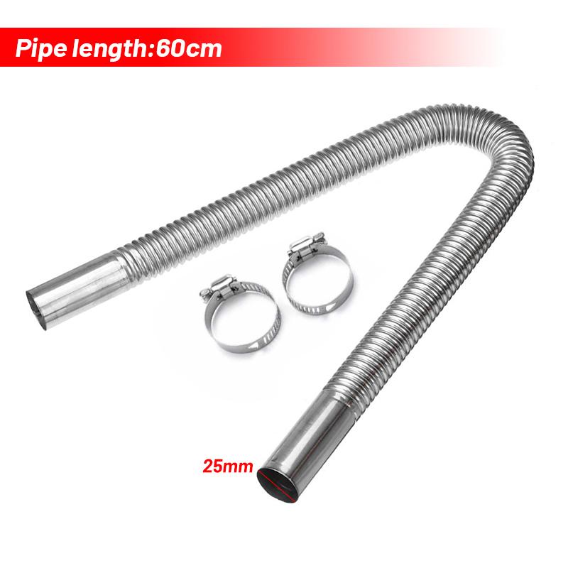 25mm Air Diesel Parking Heater Stainless Steel Exhaust Pipe Tube Gas Vent Hose Heater Parts For Car Truck