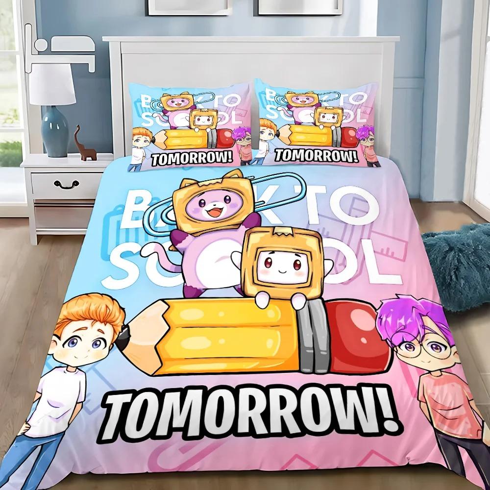 Изысканный 3D Lankyboxe Обои Foxy Boxy Принт Постельное Белье Пододеяльник Одеяло Кровать Взрослый Юношеский Девочка Мальчик Подарок