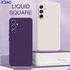 Square Liquid Silicone Phone Case for Samsung Galaxy A54 5G Camera Protective 360 Shockproof Cover SamsungA54 Housing