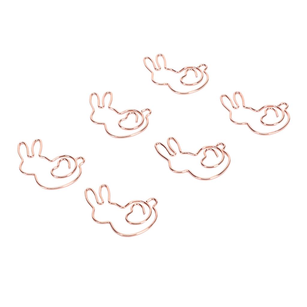 160 шт. детские скрепки в стиле кролика, сглаживающие прочные металлические изысканные золотые милые скрепки для 