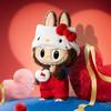 Pop Mart Hello Kitty Labubu Плюшевая игрушка Мягкая виниловая кукла Брелок Коллекционная фигурка