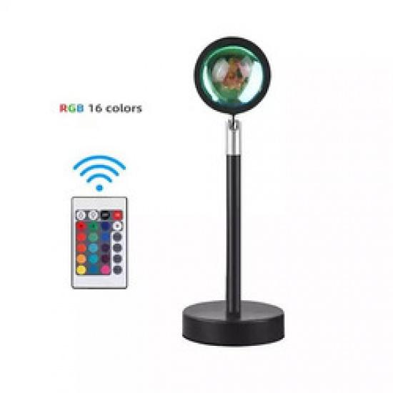 Современная фотография закат лампа светодиодная цветная проекция ночник Радуга закат проектор светодиодный солнечный набор