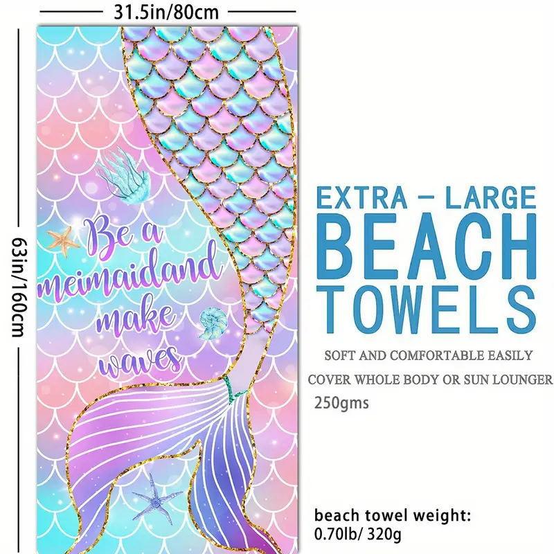 Microfiber Beach Towel Digital Printing Quick-Drying Double-Sided Velvet Class A Large Bath Towel Plus Towel
