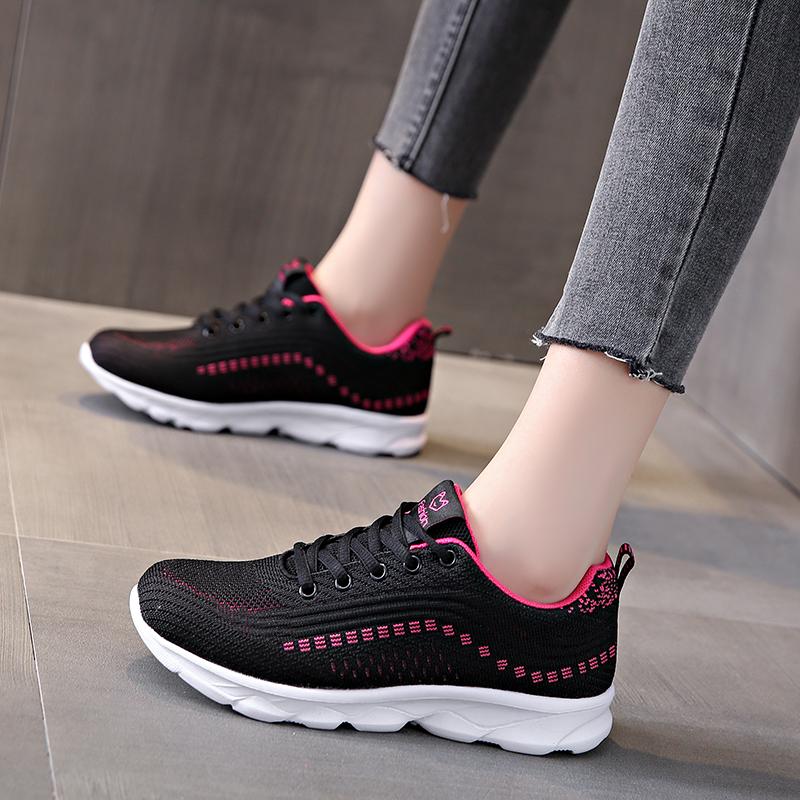 Женские легкие кроссовки для девочек, студентов, теннисные спортивные кроссовки для бега, повседневная женская обувь для прогулок и путешествий