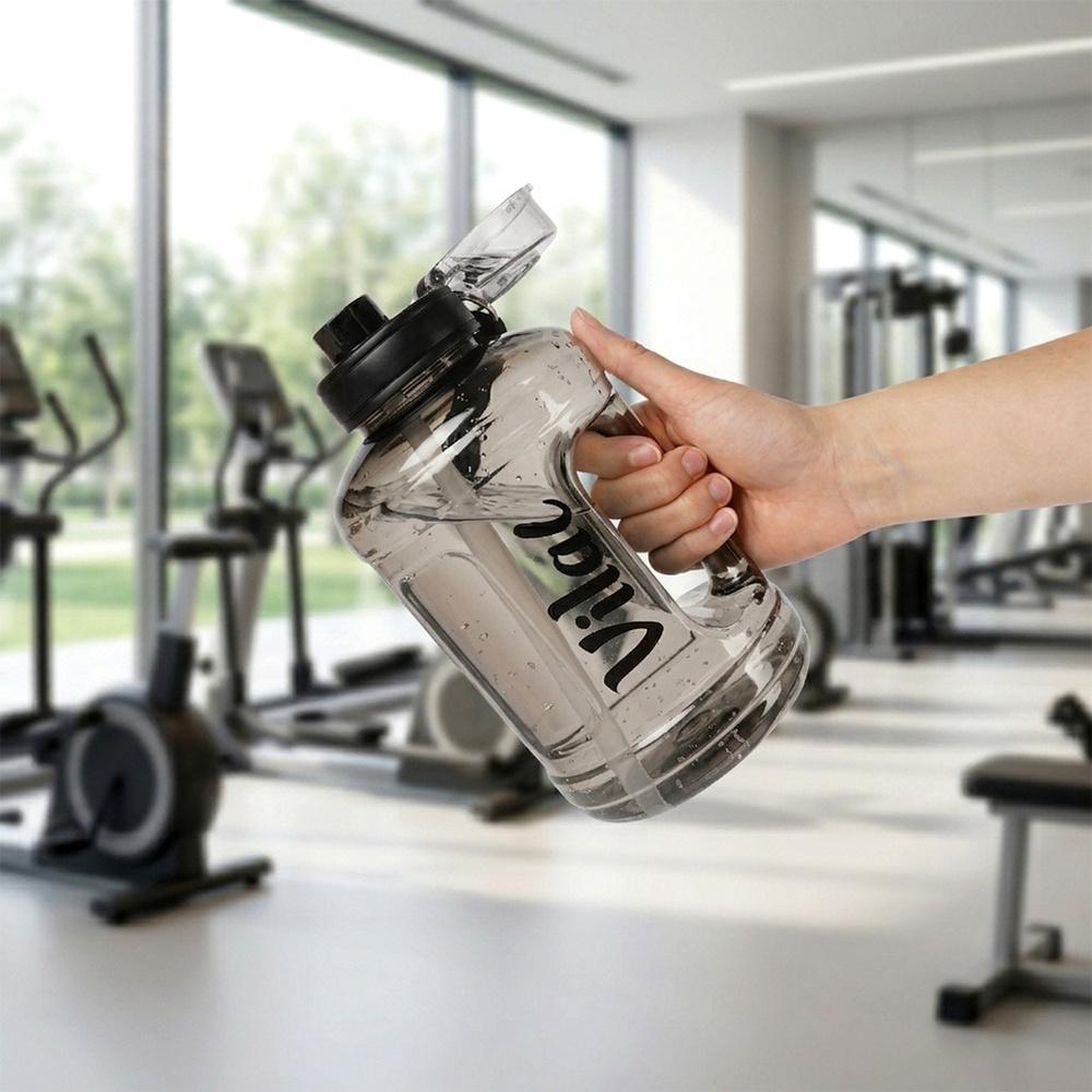 Bidon Butelka Na Wodę Napoje Szczelna Ze Słomką Sportowa Na Siłownię 1,6L