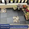 Outdoor Wood-Plastic Interlocking Flooring for Balconies, Terraces, and Courtyards