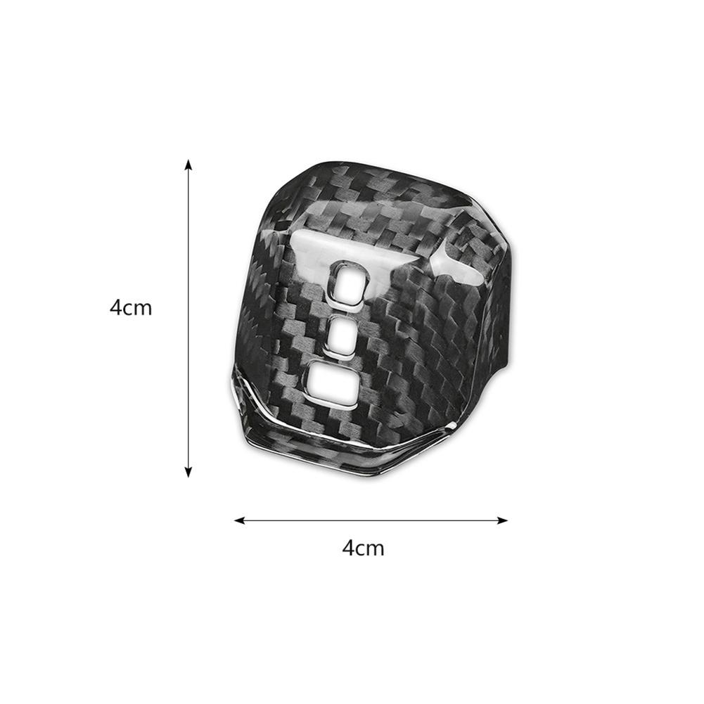 NEW-Real Carbon Fiber Sticker Car Gear Shift Knob Cover Accessories For VW Golf 8 MK8 2021-2023