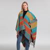 Bohemian Shawl Cape Inner Mongolia Wear Cape Tassel Thickened Double-Sided Scarf Ethnic Style High-End Shawl