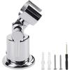 Full Metal Shower Head Holder, 180 Degree Adjustable Shower Head Holder, Wall Mounted Hand Shower Holder,Shower Door with Screws