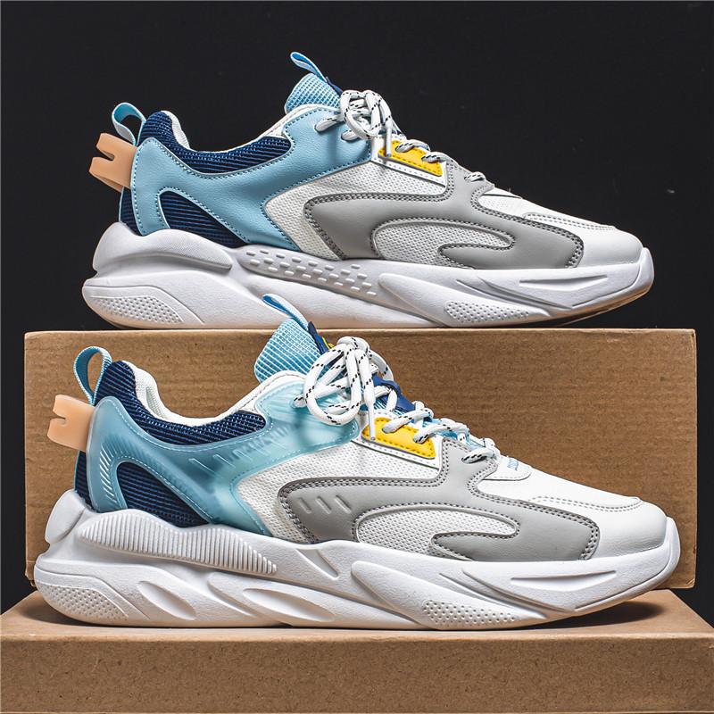 Модная мужская обувь 2024 Осень Трендовая мужская дышащая обувь на мягкой подошве, повседневная обувь для папы, мужская универсальная обувь Ins с высокой эстетикой