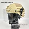 Kids' Tactical PUBG Helmet with MICH2000 Rail and Protective Mask for Outdoor Play