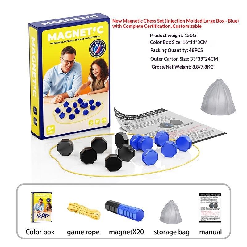 Игры для вечеринки Игра с магнитными камнями Интерактивная магнитная доска Стратегическая игра для семьи, детей, взрослых Портативный игровой набор с магнитными камнями